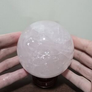 Rose Quartz Crystal Sphere #B